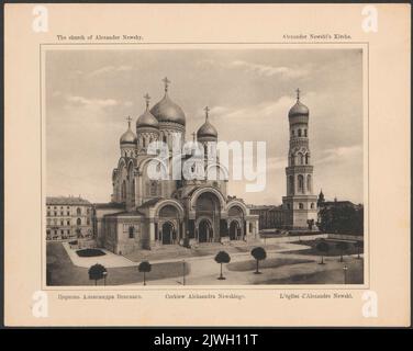`Orthodoxe Kirche von Alexander Newski`. Winiarski, Stanisław (Warszawa ; skład papieru ; fl. Ca 1870-ca 1915), Druckerei, unbekannt, Fotograf Stockfoto